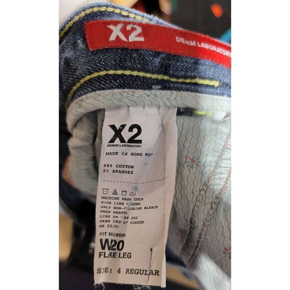 Vintage X2 Denim Laboratories Jeans SZ 4 #090‎ - Picture 4 of 4